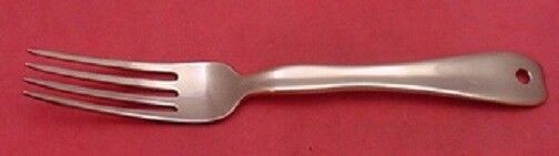 Lap Over Edge Plain By Tiffany Regular Fork Lap in Back Rare 7 1/8" Copper