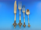 Renaissance Christofle Cardeilhac Vermeil 950 Silver Flatware Service Set 147 pc