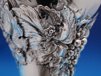 Grape by Shiebler Sterling Silver Wine Cooler Vase 2357 10 1/2" Monogram S #7752