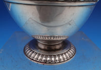 French Sterling Silver Cup and Saucer 2pc GW Winged Cherub Applied Border #8422