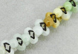 14k Jade Bead Necklace with Large Jade Enhancer (#J3344)