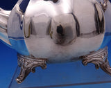 Rosebud by Eugen Ferner German Sterling Silver Tea Set 4pc 1957 76.1 ozt. #8875