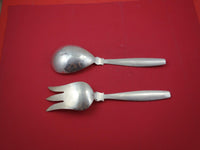 Mexican Sterling Silver Salad Serving Set by Zacho 9 3/4"