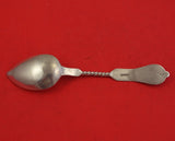 Saxon Stag by Duhme Coin Silver Teaspoon Fancy BC Pointed Round Tip End 6 3/8"