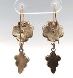 Genuine Natural Bohemian Garnet Drop Dangle Earrings with New 14k Wires (#J6481)