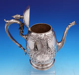 Normandie by Wallace Sterling Silver Tea Set 5pc Hand Chased (#9270) Beautiful!
