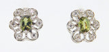 14k Gold Earrings with 1.6ct Genuine Natural Alexandrites and Diamonds (#J648)