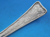 Lap Over  Acid Etched by Tiffany Sterling Silver Waffle Server with Birds 8 3/4"