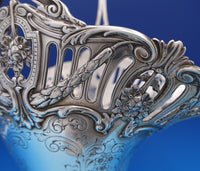 J.E. Caldwell Sterling Silver Flower Basket #5663/47 20" x 11" 49.7 ozt. (#7629)
