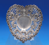 Gorham Sterling Silver Candy Dish Heart Shape Pierced Bows Scrolls 966 (#7442)