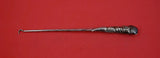Pattern Unknown by Shiebler Sterling Button Hook w/ seashell handle 9"