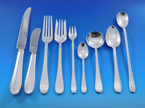 Salem by Tiffany & Co Sterling Silver Flatware Set for 12 Service 123 pieces