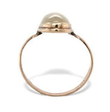 Vintage 10k Yellow Gold Genuine Natural Dendritic Agate Ring Size 6.25 (#J7056)