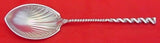 Square Twist #5 by Whiting Sterling Silver Preserve Spoon 7 7/8" Serving