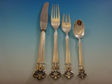 Monica by Cohr Danish Sterling Silver Flatware Set For 12 Service 113 Pcs
