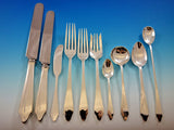 Clinton by Tiffany and Co Sterling Silver Flatware Set 12 Service 120 pcs Dinner