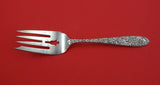Southern Rose by Manchester Sterling Silver Cold Meat Fork Pierced 7 3/8"