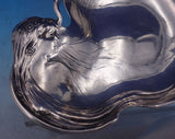 Art Nouveau by Unknown Sterling Silver Business Card Tray Woman in Pond (#7269)