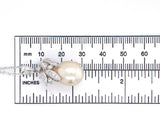 14k White Gold 15mm Golden South Sea Pearl Pendant with Diamonds (#J6233)