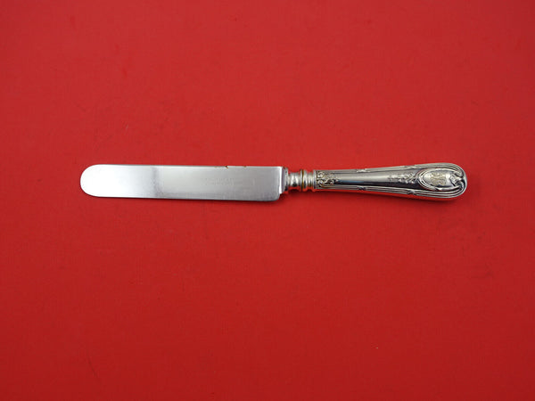 Navarre by Durgin Sterling Silver Regular Knife Blunt Silverplate Blade 8 5/8"