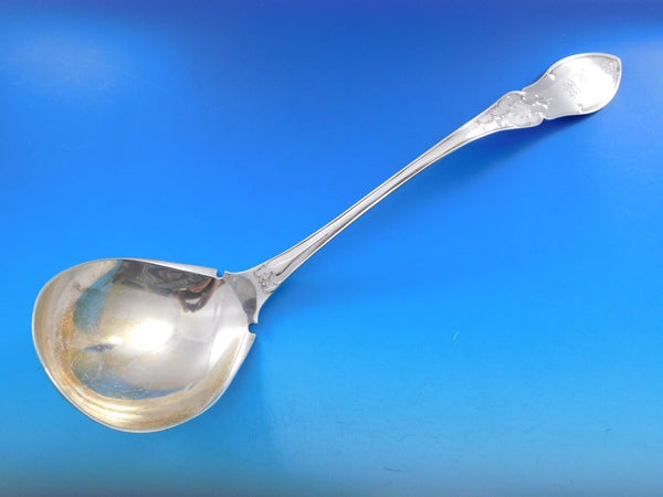 Dew Drop by Shiebler Sterling Silver Punch Ladle with Pointed Bowl 14 1/2" Rare