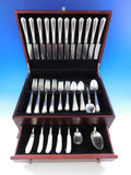 Modern American by Lunt Sterling Silver Flatware Set for 12 Service 88 pc Dinner