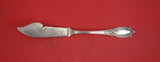 Diamond by John Polhamus/Shiebler Sterling Master Butter FH BC w/pond lilies 7"