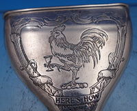 Wm Kerr Sterling Silver Wine Funnel Rooster Holding Glass #53 4.75" (#8385)