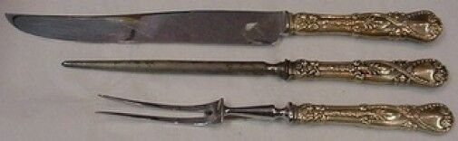 Saint James by Tiffany & Co.  Sterling Roast Carving Set 3pc