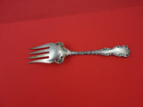 Louis XV by Whiting Sterling Beef Fork w/fancy scroll shoulders splayed 6 3/4"