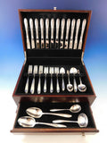 Star Blossom by Alvin Sterling Silver Flatware Set for 12 Service 64 pcs