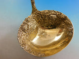 Chrysanthemum by Durgin Sterling Silver Oyster Serving Ladle Gold Washed 10"
