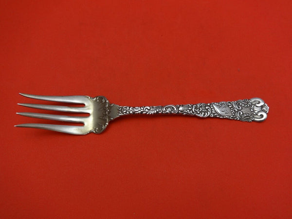 Dresden by Watrous Sterling Silver Beef Fork with Light Gold Wash 7"