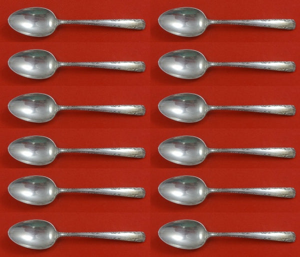 Camellia by Gorham Sterling Silver Demitasse Spoon Set 12 pieces 4 1/4"