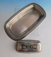 Jade Plain by Towle / Contempra House Sterling / SP Butter Dish Covered (#2226)