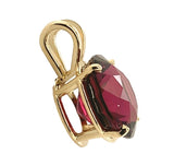 14k Yellow Gold 4.54 Carat Rhodolite Genuine Natural Garnet Pendant (#J7454)