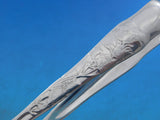 Lap Over Edge Acid Etched by Tiffany Sterling Ice Tong Large Claw w/ Flowers