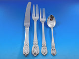 Blossom by Carl Poul Petersen Sterling Silver Flatware Set Dinner Service 40 pcs