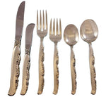 Flower Lane by Oneida Sterling Silver Flatware Set 8 Service 54 pieces