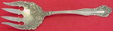Stratford by International Sterling Silver Salad Serving Fork w/ flowers 8 1/4"
