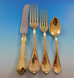 Cottage by Gorham Vermeil Sterling Silver Flatware Set Service 64 pc Din J mono