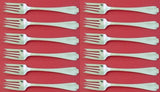 Flemish by Tiffany and Co Sterling Silver Salad Fork 4-Tine Set of 12 pcs 6 3/4"