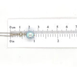 14k White Gold 8.8mm Blue Akoya Pearl and Diamond Pendant with Chain (#J7022)