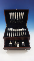Corsage by Stieff Sterling Silver Floral Iris Flatware Set 8 Service 37 Pieces