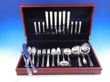 Modern Arvesolv #17 by Hans Hansen Sterling Silver Flatware Set Danish 55 pcs