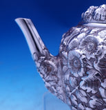 Flora by Shiebler Sterling Silver Tea Set 3pc #1181 Tea Sugar Creamer (#8837)