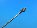 Number 11 by Gorham Sterling Silver Cocktail Fork GW 3D Shell with Twist 5 5/8"