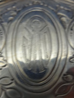 Saint Dunstan Chased by Gorham Sterling Silver Cake Plate 10 1/2" Diameter #0616