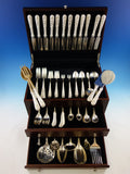 Repousse by Kirk Sterling Silver Flatware Set for 12 Service 134 Pieces Dinner