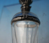 Sterling Silver and Cut Crystal Perfume Bottle circa 1910 4 1/4" x 1" (#5548)